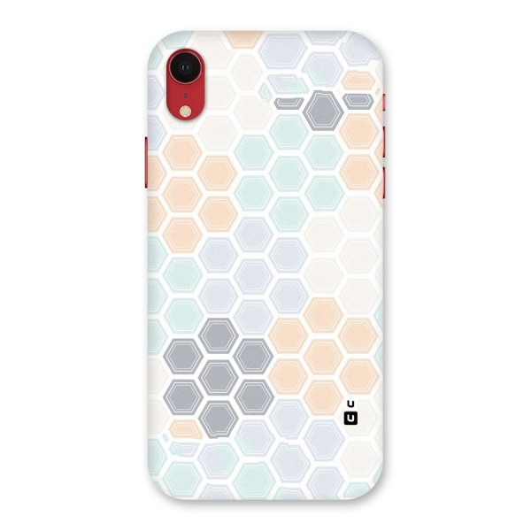 Light Hexagons Back Case for iPhone XR