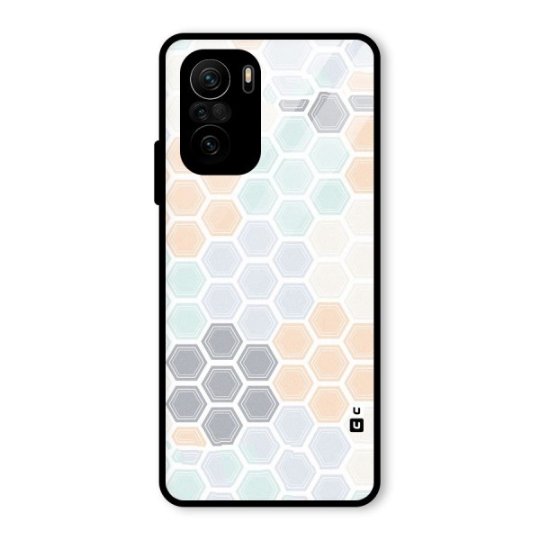 Light Hexagons Glass Back Case for Mi 11x