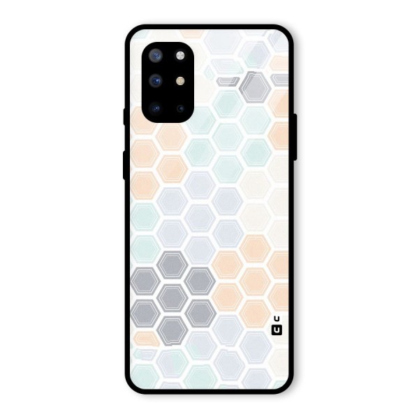 Light Hexagons Glass Back Case for OnePlus 8T