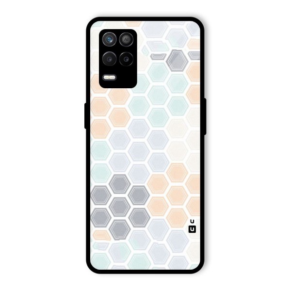 Light Hexagons Glass Back Case for Realme 9 5G