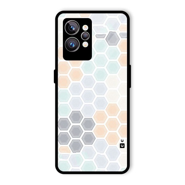 Light Hexagons Glass Back Case for Realme GT2 Pro