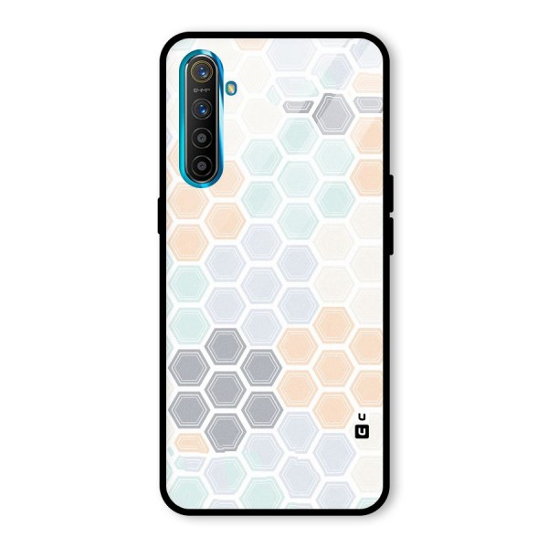 Light Hexagons Glass Back Case for Realme XT