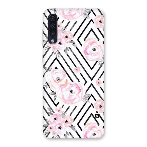 Light Pastel Flowers Design Back Case for Galaxy A50