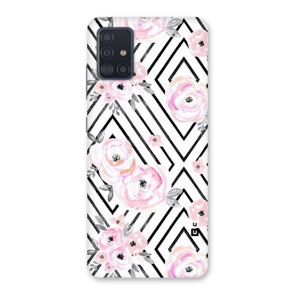 Light Pastel Flowers Design Back Case for Galaxy A51