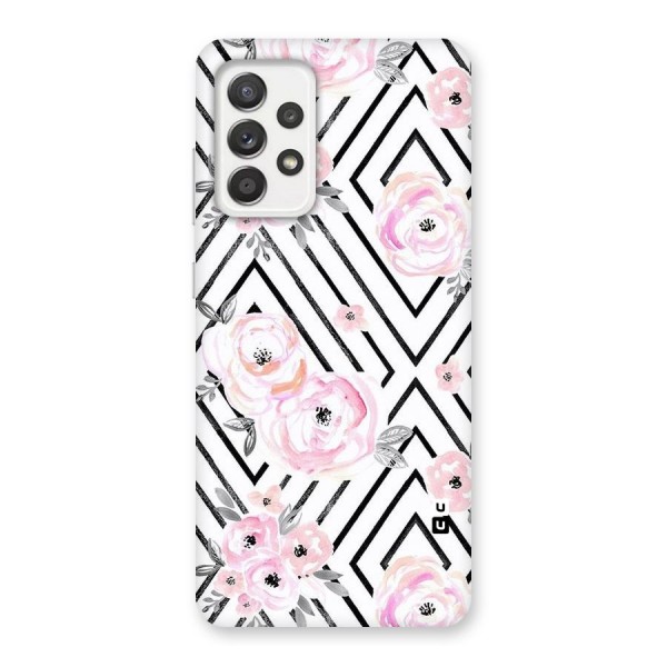 Light Pastel Flowers Design Back Case for Galaxy A52