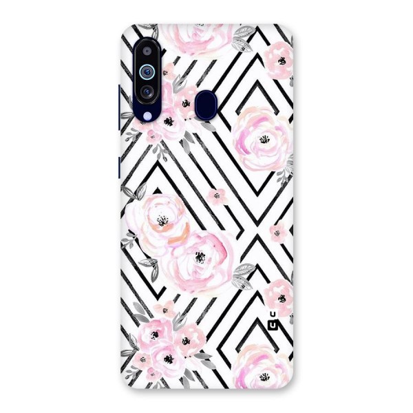 Light Pastel Flowers Design Back Case for Galaxy A60