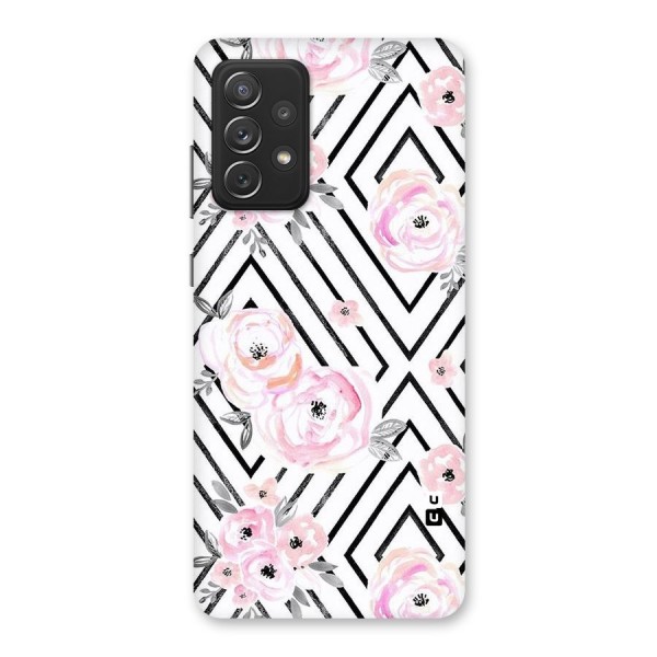 Light Pastel Flowers Design Back Case for Galaxy A72