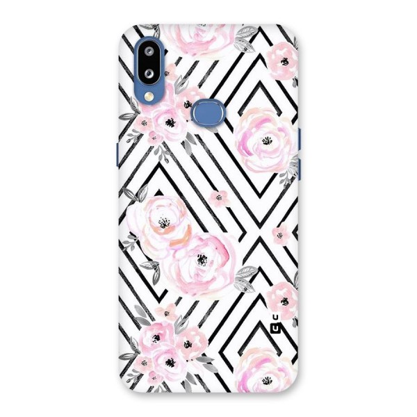 Light Pastel Flowers Design Back Case for Galaxy M01s