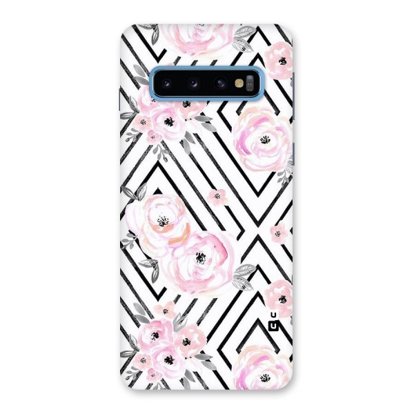 Light Pastel Flowers Design Back Case for Galaxy S10