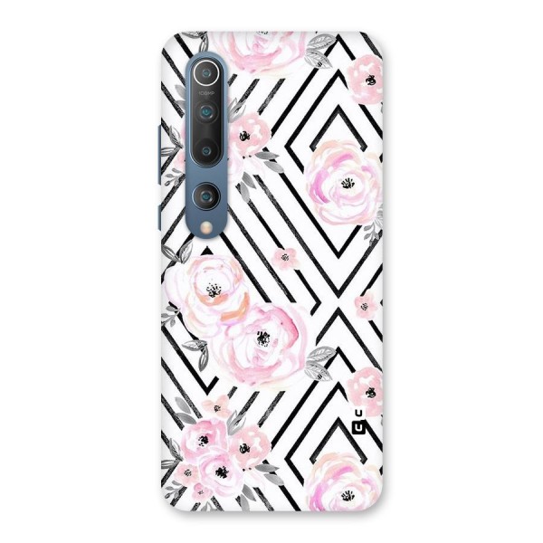 Light Pastel Flowers Design Back Case for Mi 10