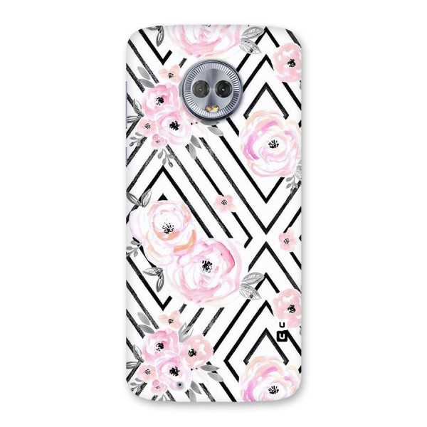 Light Pastel Flowers Design Back Case for Moto G6