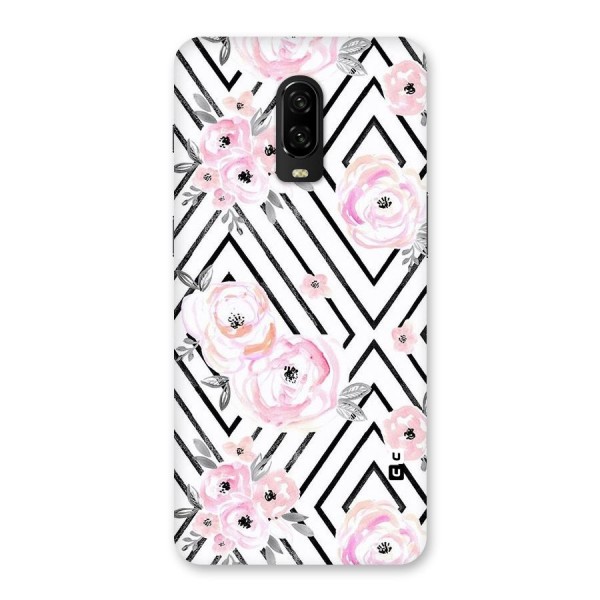 Light Pastel Flowers Design Back Case for OnePlus 6T