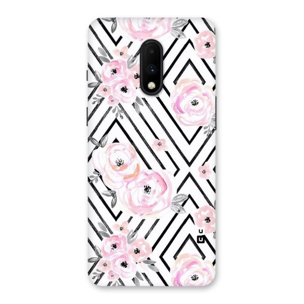 Light Pastel Flowers Design Back Case for OnePlus 7