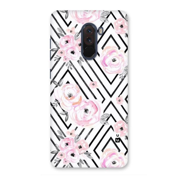 Light Pastel Flowers Design Back Case for Poco F1