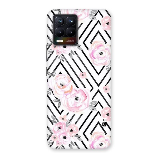 Light Pastel Flowers Design Back Case for Realme 8