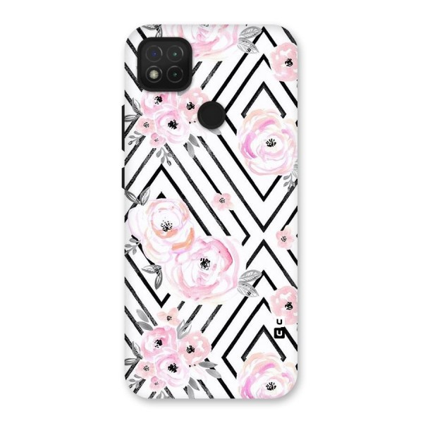 Light Pastel Flowers Design Back Case for Redmi 9C