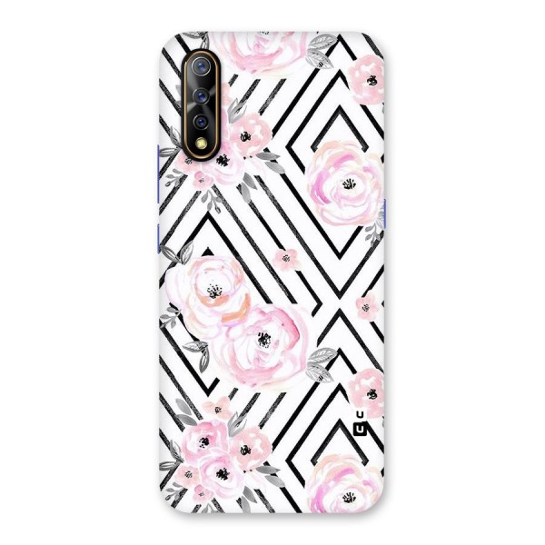 Light Pastel Flowers Design Back Case for Vivo S1