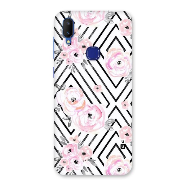 Light Pastel Flowers Design Back Case for Vivo V11