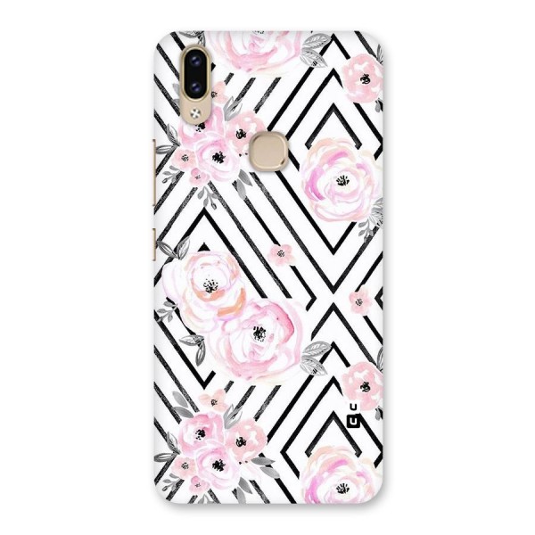 Light Pastel Flowers Design Back Case for Vivo V9