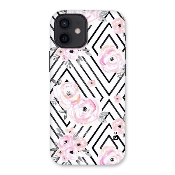 Light Pastel Flowers Design Back Case for iPhone 12