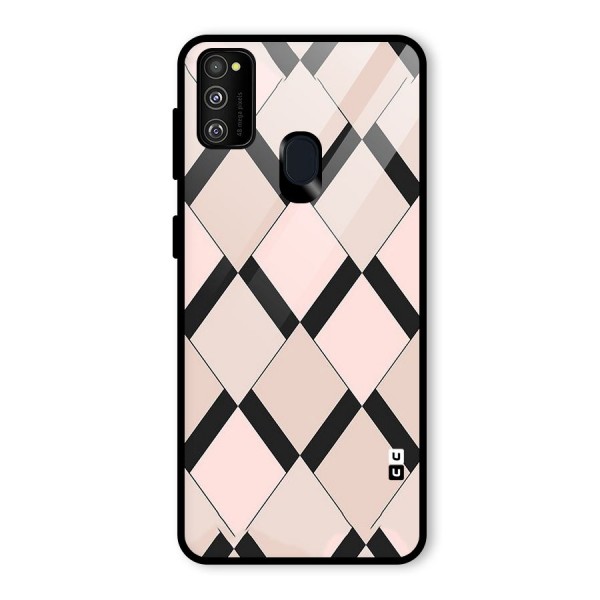 Light Pink Glass Back Case for Galaxy M21