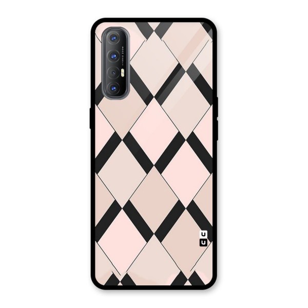 Light Pink Glass Back Case for Oppo Reno3 Pro