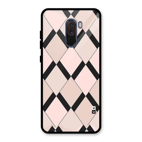 Light Pink Glass Back Case for Poco F1