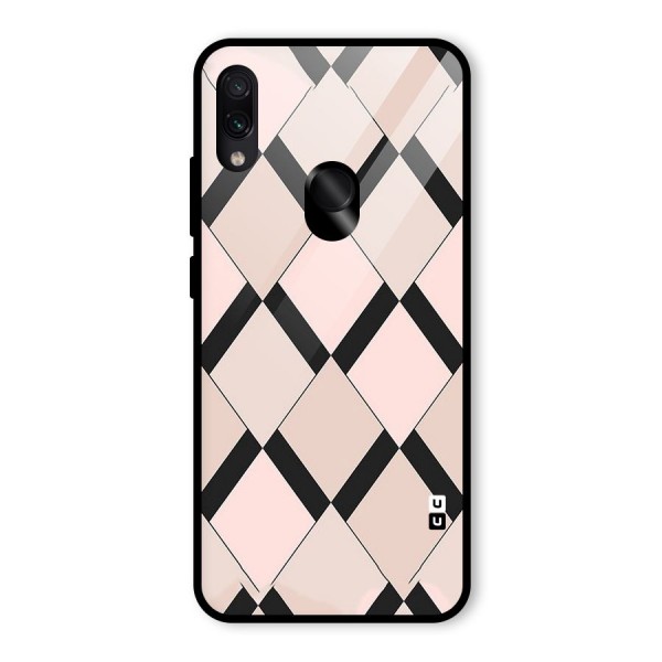 Light Pink Glass Back Case for Redmi Note 7