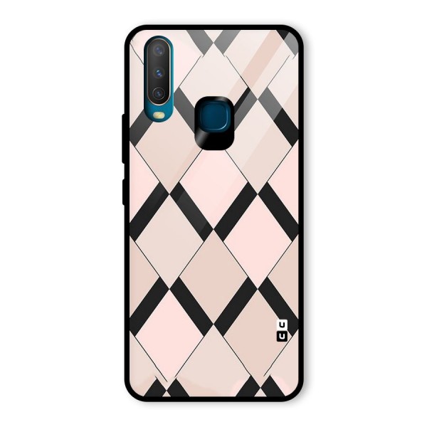 Light Pink Glass Back Case for Vivo Y12