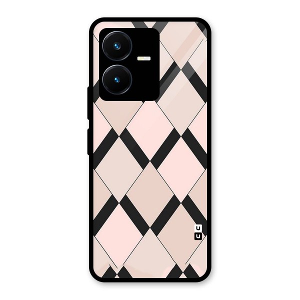 Light Pink Glass Back Case for Vivo Y22