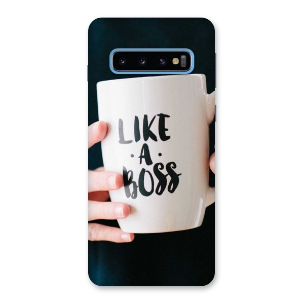 Like a Boss Back Case for Galaxy S10