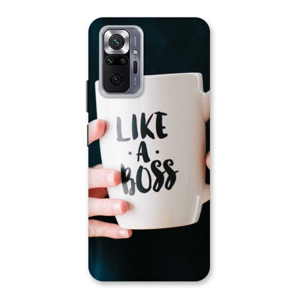 Like a Boss Back Case for Redmi Note 10 Pro
