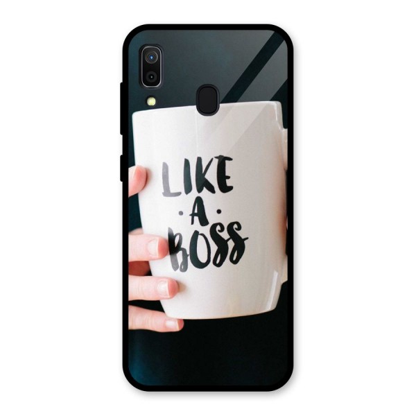 Like a Boss Glass Back Case for Galaxy A30