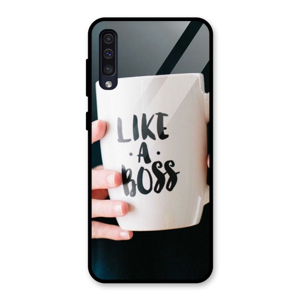 Like a Boss Glass Back Case for Galaxy A50s