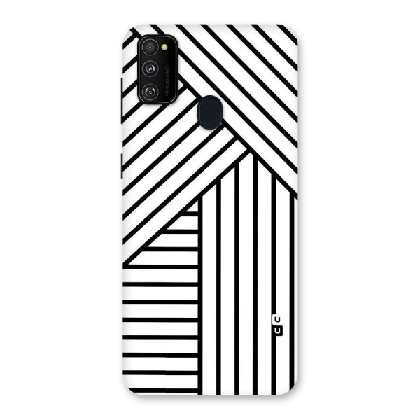 Lines Pattern Stripes Back Case for Galaxy M21