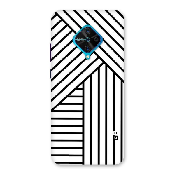 Lines Pattern Stripes Back Case for Vivo S1 Pro