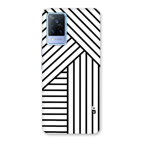 Lines Pattern Stripes Back Case for Vivo V21 5G