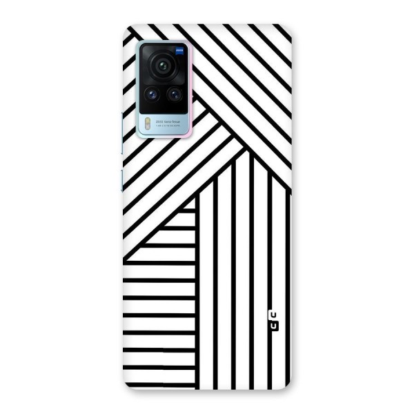 Lines Pattern Stripes Back Case for Vivo X60 Pro