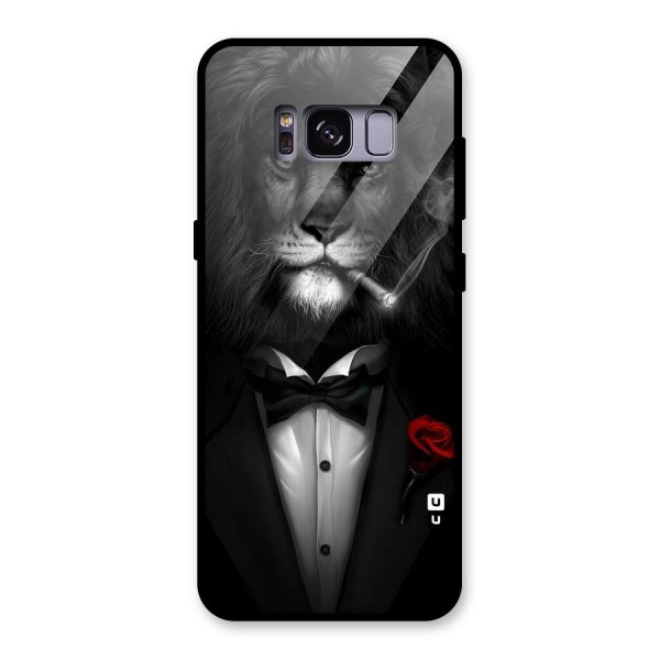 Lion Class Glass Back Case for Galaxy S8