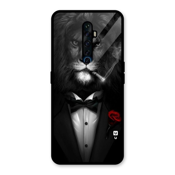 Lion Class Glass Back Case for Oppo Reno2 Z