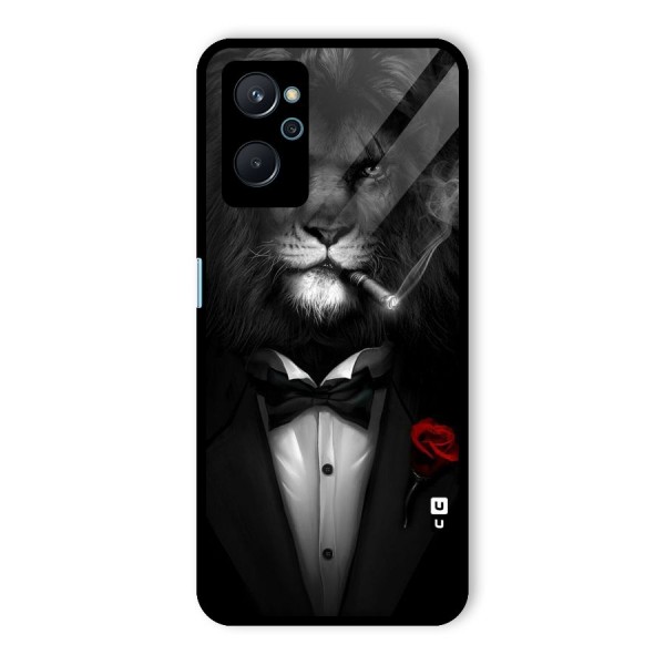 Lion Class Glass Back Case for Realme 9i