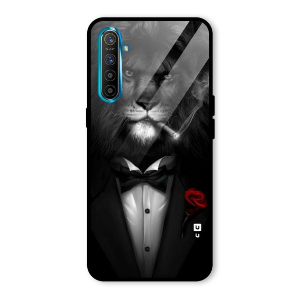 Lion Class Glass Back Case for Realme XT