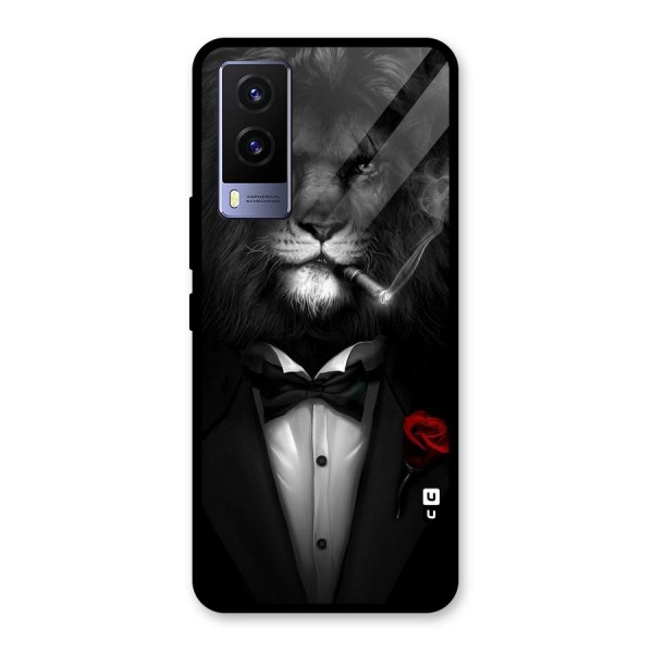 Lion Class Glass Back Case for Vivo V21e 5G