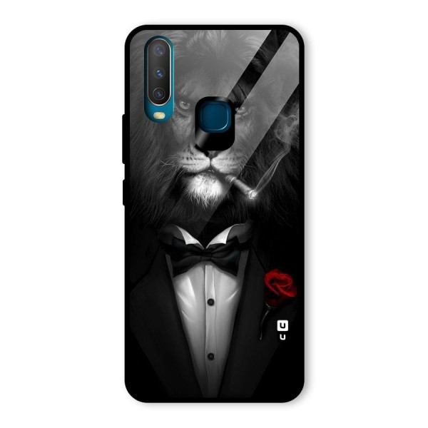 Lion Class Glass Back Case for Vivo Y12