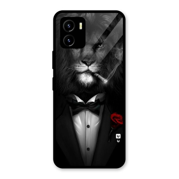 Lion Class Glass Back Case for Vivo Y15s