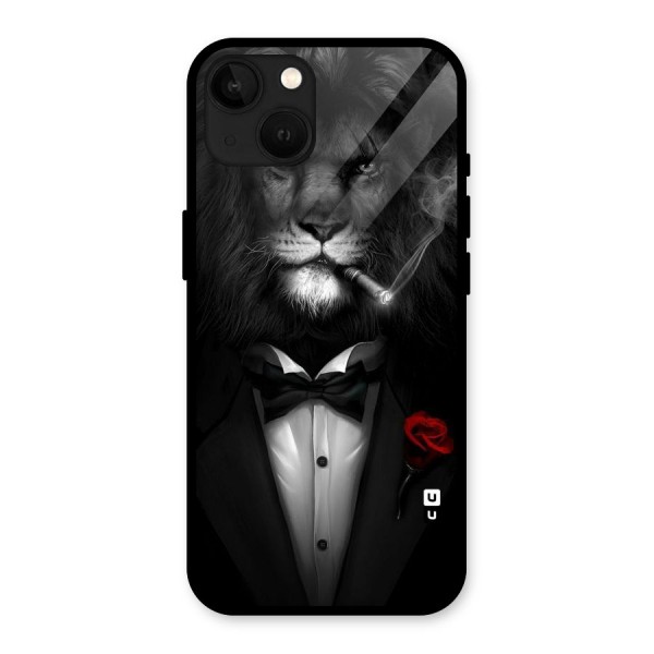 Lion Class Glass Back Case for iPhone 13