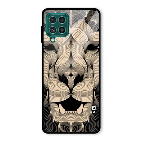 Lion Shape Design Glass Back Case for Galaxy F62