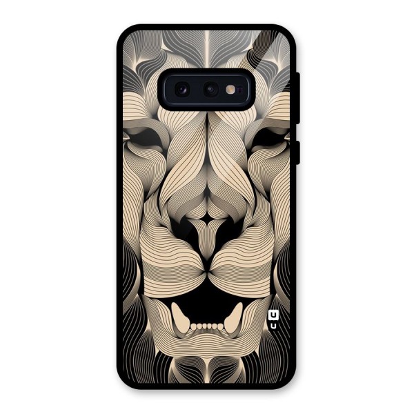 Lion Shape Design Glass Back Case for Galaxy S10e