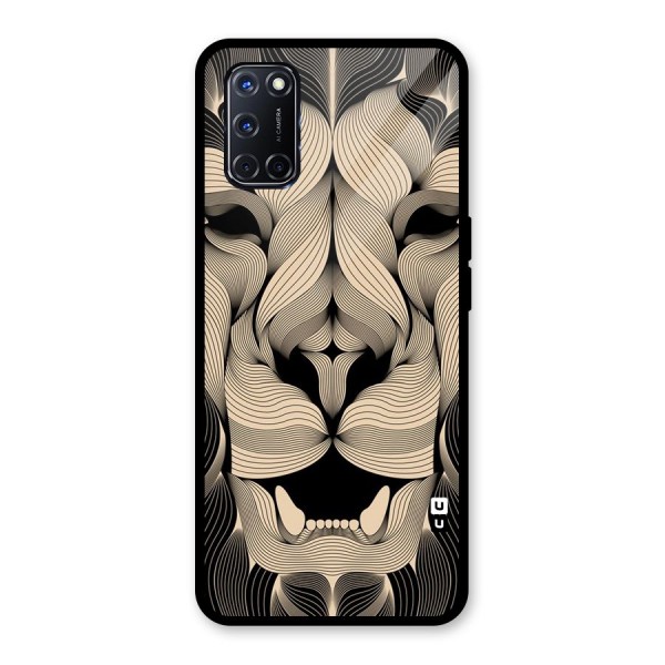 Lion Shape Design Glass Back Case for Oppo A52