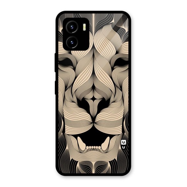 Lion Shape Design Glass Back Case for Vivo Y15s